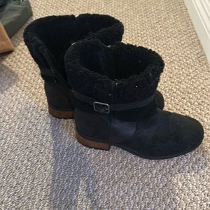 UGG sheepskin lined ankle booties